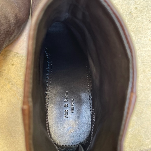 Rag and Bone women’s Newbury booties Dark Brown Leather sz 7.5 - Picture 6 of 8